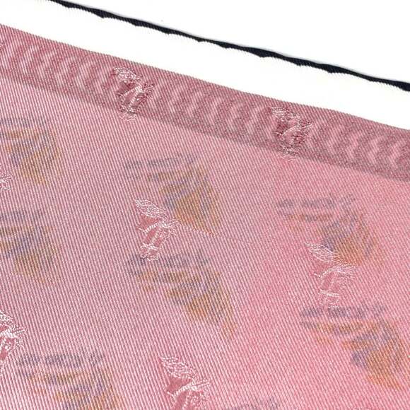HERMES Pink Silk Scarf - Picture 12 of 12